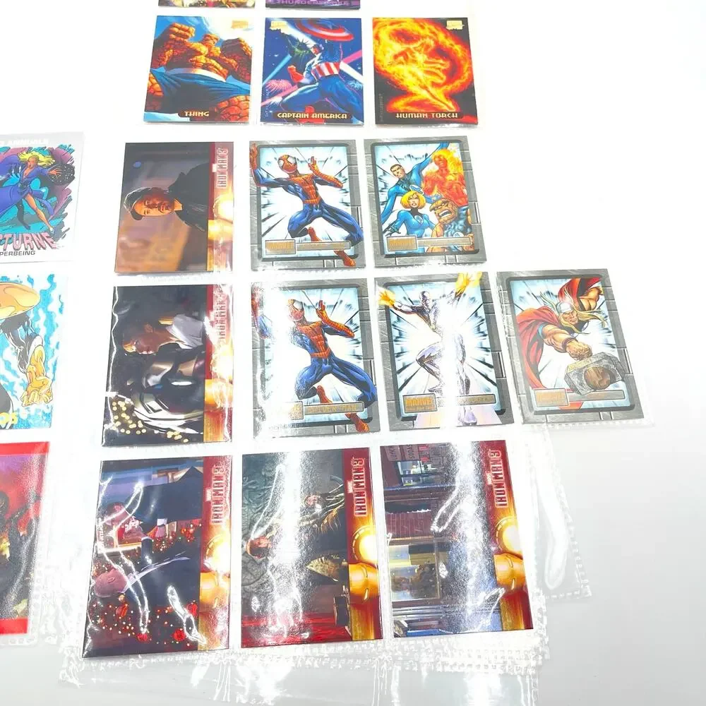 Superhero Random Lot of 30 Trading Cards Iron Man Spiderman Batman Variety